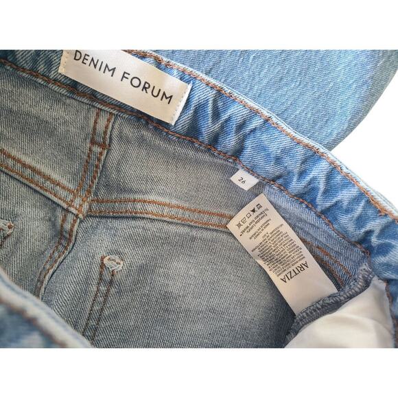 Denim Forum High-Rise Straight-Leg Jeans Size 26 - Picture 8 of 8